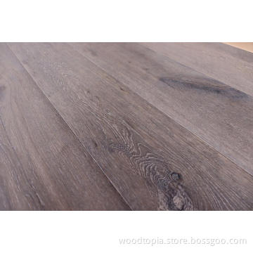 4mm Brush Cut Oak Floor Engineer Wooden Floor